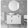 Mueble 900/D blanco mate con patas UNIIQ SALGAR