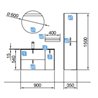 Mueble 900/D blanco mate UNIIQ SALGAR
