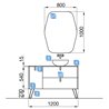 Mueble 1200/l bosque UNIIQ SALGAR