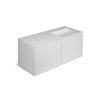 Mueble 4 cajones con lavabo derecha 120cm acabado mate Block COSMIC