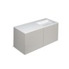 Mueble 4 cajones con lavabo derecha 120cm acabado mate Block COSMIC