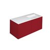 Mueble 4 cajones con lavabo derecha 120cm acabado mate Block COSMIC