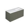 Mueble 4 cajones con lavabo derecha 120cm acabado mate Block COSMIC