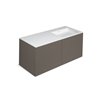 Mueble 4 cajones con lavabo derecha 120cm acabado mate Block COSMIC