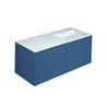 Mueble 4 cajones con lavabo derecha 120cm acabado mate Block COSMIC