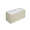 Mueble 4 cajones con lavabo derecha 120cm acabado brillo Block COSMIC
