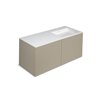 Mueble 4 cajones con lavabo derecha 120cm acabado brillo Block COSMIC
