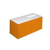Mueble 4 cajones con lavabo derecha 120cm acabado brillo Block COSMIC
