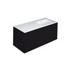 Mueble 4 cajones con lavabo derecha 120cm acabado brillo Block COSMIC