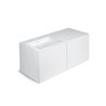 Mueble 4 cajones con lavabo izquierda 120cm acabado mate Block COSMIC