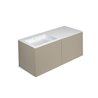 Mueble 4 cajones con lavabo izquierda 120cm acabado mate Block COSMIC