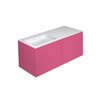 Mueble 4 cajones con lavabo izquierda 120cm acabado mate Block COSMIC