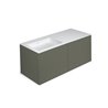 Mueble 4 cajones con lavabo izquierda 120cm acabado mate Block COSMIC