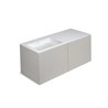 Mueble 4 cajones con lavabo izquierda 120cm acabado brillo Block COSMIC