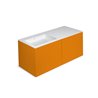 Mueble 4 cajones con lavabo izquierda 120cm acabado brillo Block COSMIC