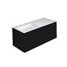 Mueble 4 cajones con lavabo izquierda 120cm acabado brillo Block COSMIC