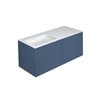 Mueble 4 cajones con lavabo izquierda 120cm acabado brillo Block COSMIC