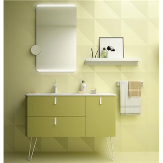 Mueble 1200/D verde &aacute;cido con patas UNIIQ SALGAR