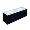 Mueble 4 cajones con lavabo de 2 senos 160cm acabado mate Block COSMIC
