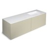 Mueble 4 cajones con lavabo derecha 160cm acabado brillo Block COSMIC
