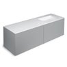 Mueble 4 cajones con lavabo derecha 160cm acabado brillo Block COSMIC