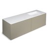 Mueble 4 cajones con lavabo derecha 160cm acabado brillo Block COSMIC