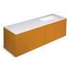 Mueble 4 cajones con lavabo derecha 160cm acabado brillo Block COSMIC