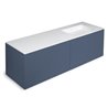 Mueble 4 cajones con lavabo derecha 160cm acabado brillo Block COSMIC
