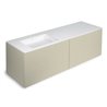 Mueble 4 cajones con lavabo izquierda 160cm acabado mate Block COSMIC