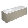 Mueble 4 cajones con lavabo izquierda 160cm acabado mate Block COSMIC