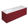 Mueble 4 cajones con lavabo izquierda 160cm acabado mate Block COSMIC