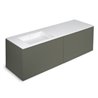 Mueble 4 cajones con lavabo izquierda 160cm acabado mate Block COSMIC