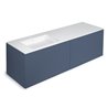 Mueble 4 cajones con lavabo izquierda 160cm acabado mate Block COSMIC