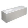 Mueble 4 cajones con lavabo izquierda 160cm acabado brillo Block COSMIC