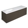 Mueble 4 cajones con lavabo izquierda 160cm acabado brillo Block COSMIC