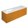 Mueble 4 cajones con lavabo izquierda 160cm acabado brillo Block COSMIC