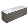 Mueble 4 cajones con lavabo izquierda 160cm acabado brillo Block COSMIC