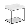 Mueble con estante fijo y lavabo mate 60cm The grid evo COSMIC