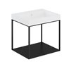 Mueble con estante fijo y lavabo mate 60cm The grid evo COSMIC