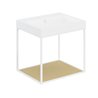 Mueble con estante fijo y lavabo mate 60cm The grid evo COSMIC