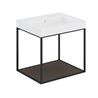 Mueble con estante fijo y lavabo mate 60cm The grid evo COSMIC