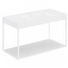 Mueble con estante fijo y lavabo mate 100cm The grid evo COSMIC