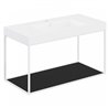 Mueble con estante fijo y lavabo mate 100cm The grid evo COSMIC