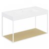 Mueble con estante fijo y lavabo mate 100cm The grid evo COSMIC