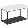 Mueble con estante fijo y lavabo mate 100cm The grid evo COSMIC