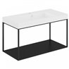 Mueble con estante fijo y lavabo mate 100cm The grid evo COSMIC