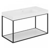Mueble con estante fijo y lavabo mate 100cm The grid evo COSMIC