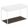 Mueble con estante fijo y lavabo mate 100cm The grid evo COSMIC