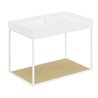 Mueble con estante fijo y lavabo mate 80cm The grid evo COSMIC