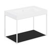 Mueble con estante fijo y lavabo mate 80cm The grid evo COSMIC